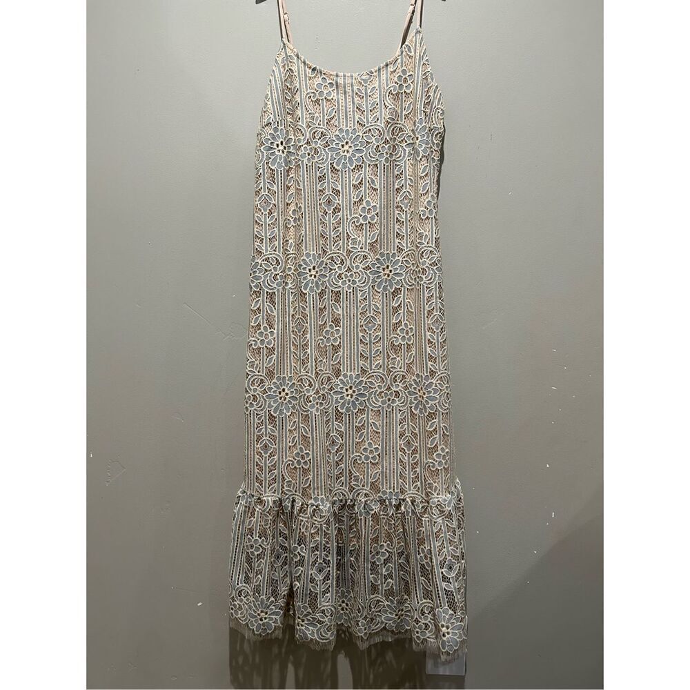 Anthropologie Eri + Ali Twilight Lace Dress Boho Flapper Fairy Goddess